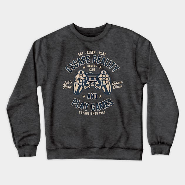 Play Games Crewneck Sweatshirt by lionkingdesign